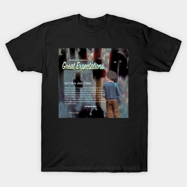 Great Expectations: Setting and Tone T-Shirt by KayeDreamsART